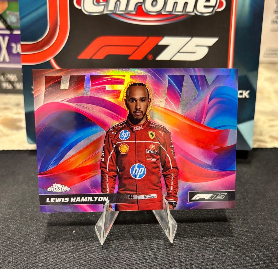Lewis Hamilton 2025 Topps Chrome Formula 1 Helix HLX-4 card