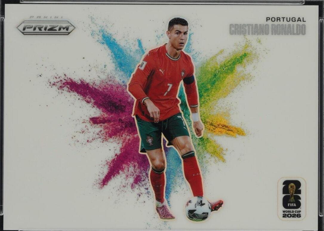 Cristiano Ronaldo 2026 Panini Prizm FIFA World Cup Color Blast number 7 card